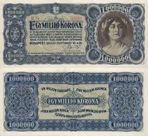 1 000 000 korona Maďarsko 1923 - REPLIKA - Kliknutím na obrázok zatvorte -